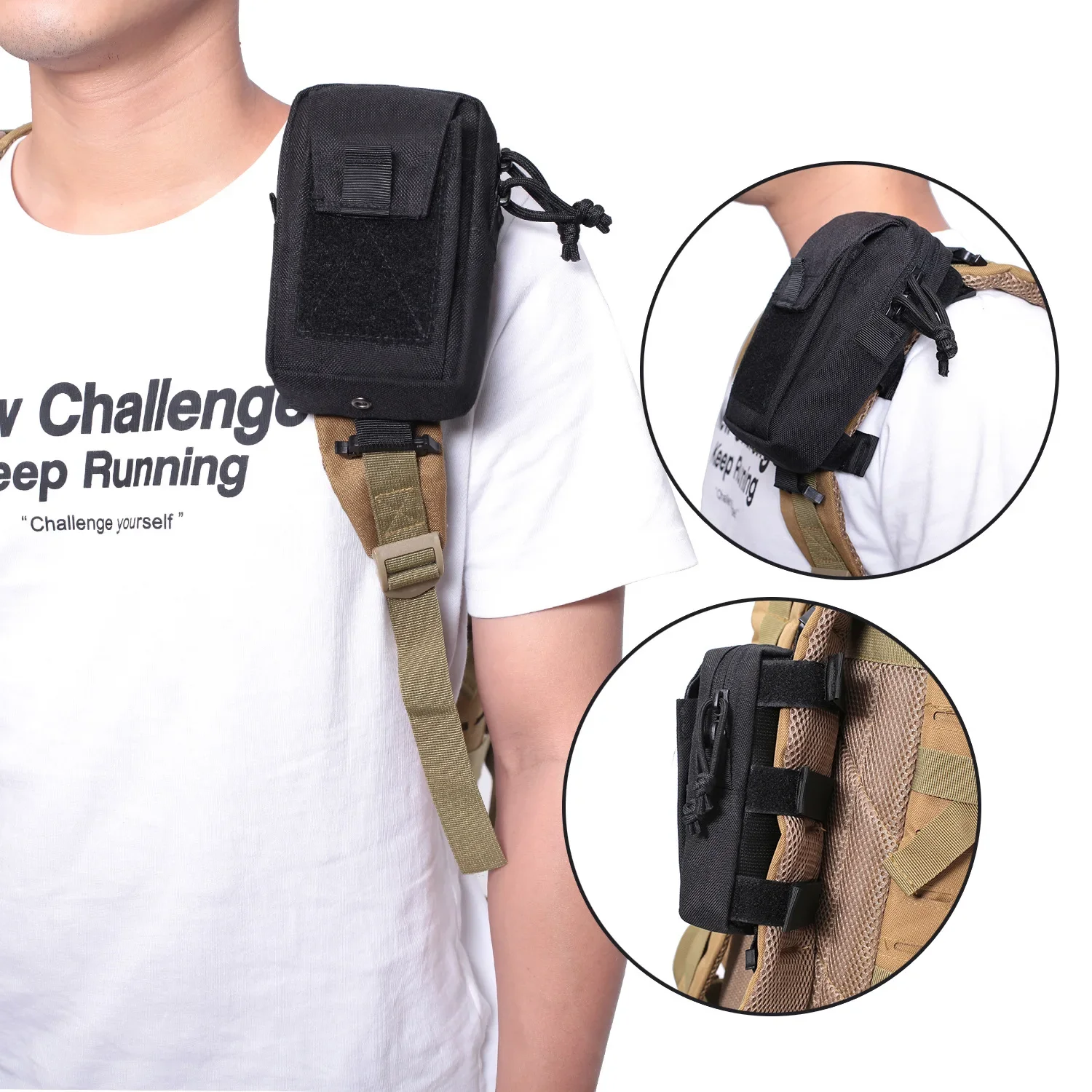 Edc Carry Kit - Bolsa de Cintura con Correa para