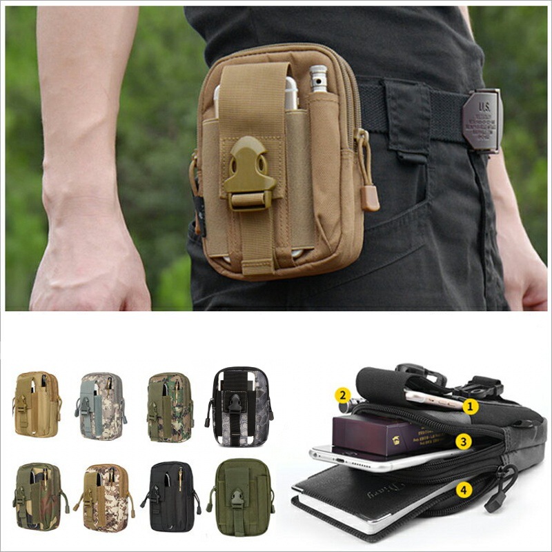 Edc Carry Kit - Bolsa pequeña Molle, riñonera, soporte para