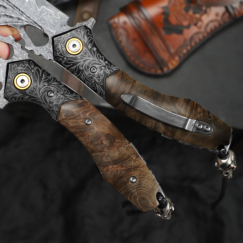 Navaja de bolsillo de alta cal - Edc Carry Knife reseña y precio