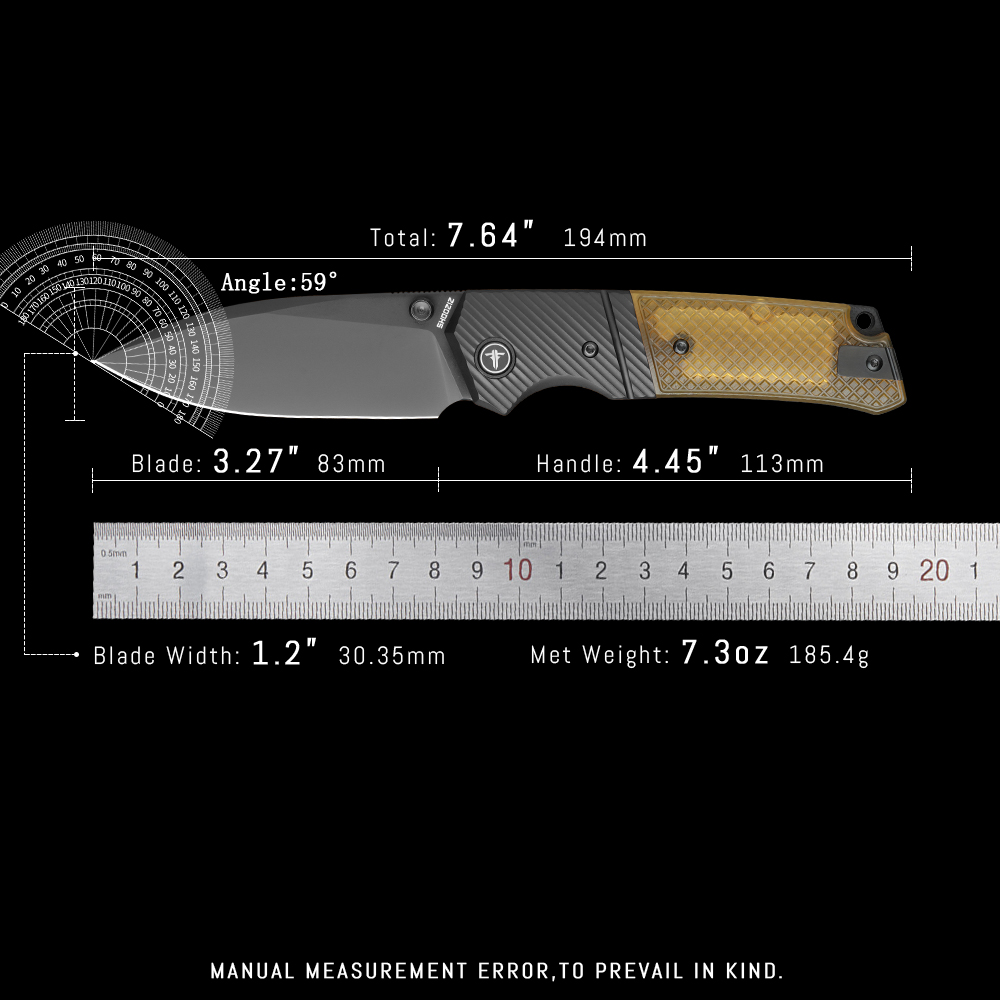 Shooziz XUN125, cuchillo de bo - Edc Carry Knife reseña y precio