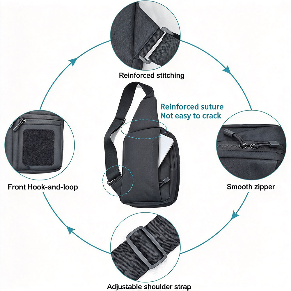 Bolsa táctica para pistola, de - Edc Concealed Carry Sling Bag reseña y precio