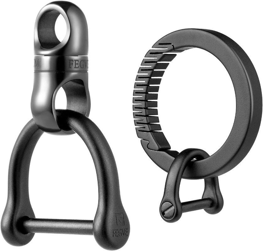 Llavero de titanio con mosquet - Edc Carry Clip reseña y precio